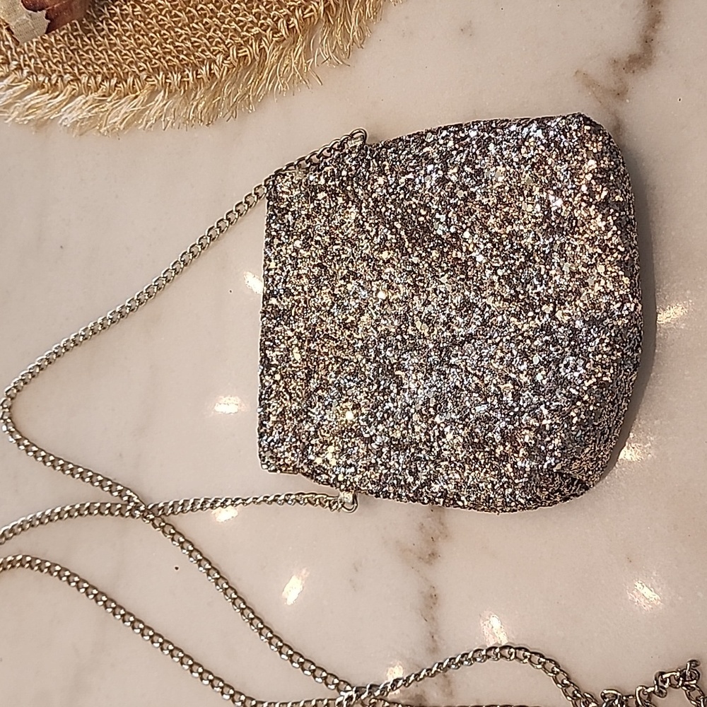 Gold mini evening bag